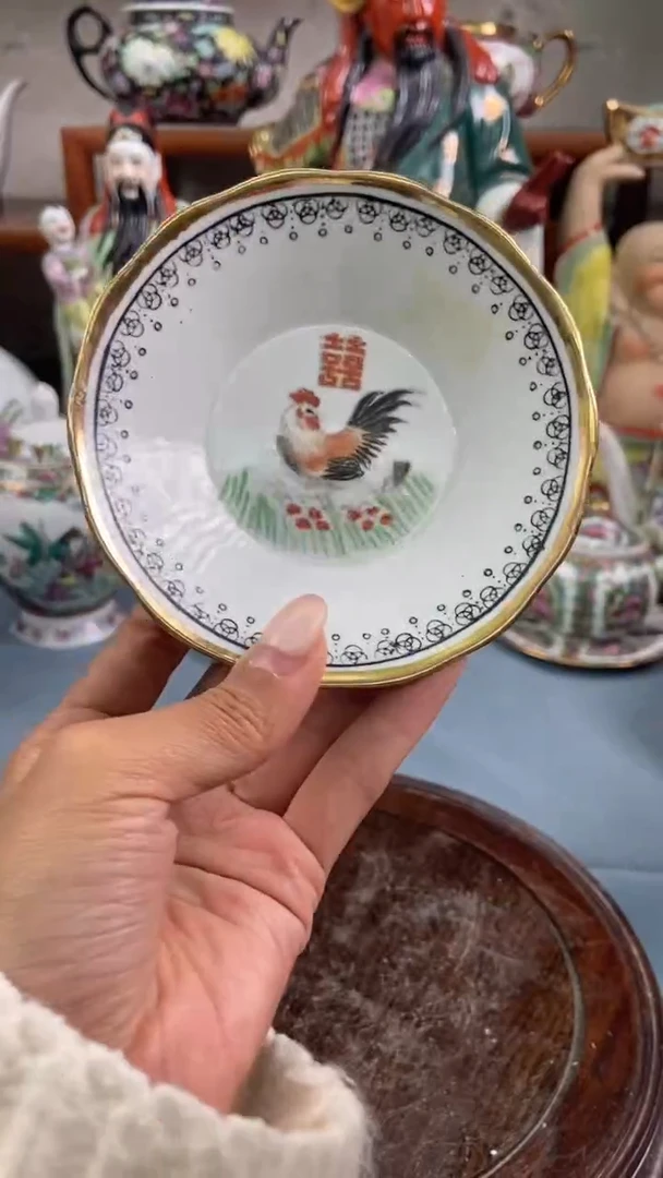 瓷片微瑕慎拍景德镇窑老厂瓷器单件