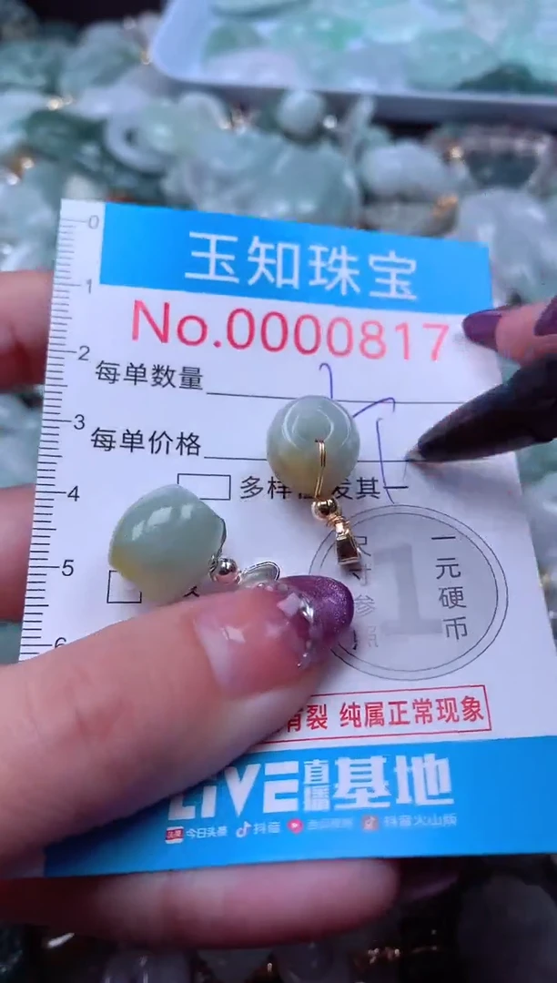 翡翠未镶嵌吊坠(不含链)817