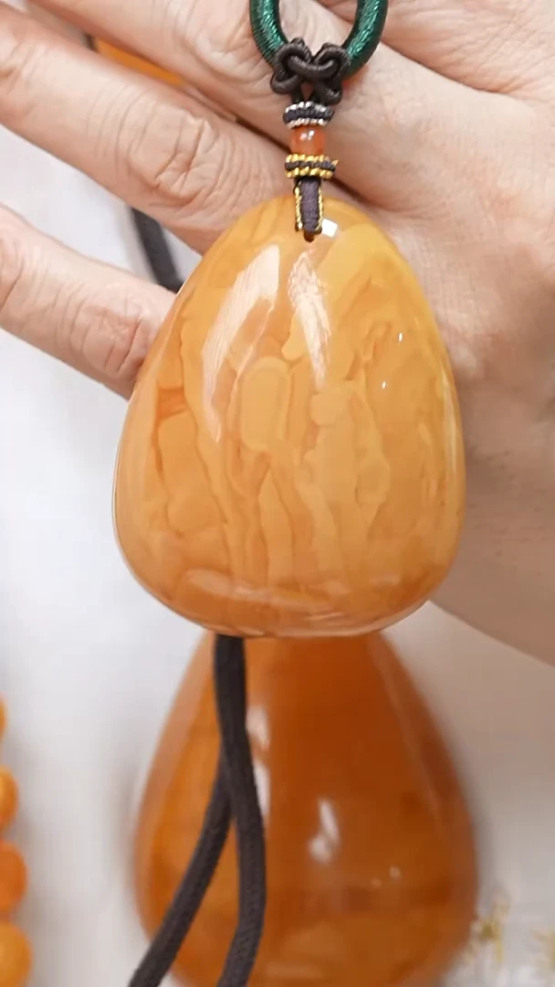 蜜蜡颈饰未镶嵌9535天然蜜蜡珠宝奇石全部保真