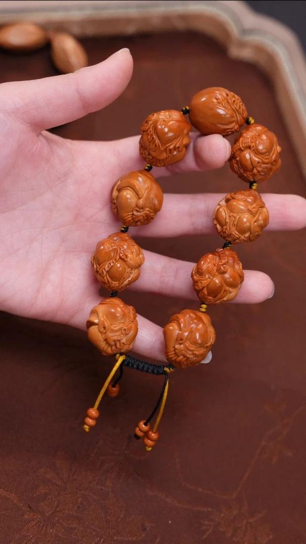 手串/手链橄榄核穹**念财神