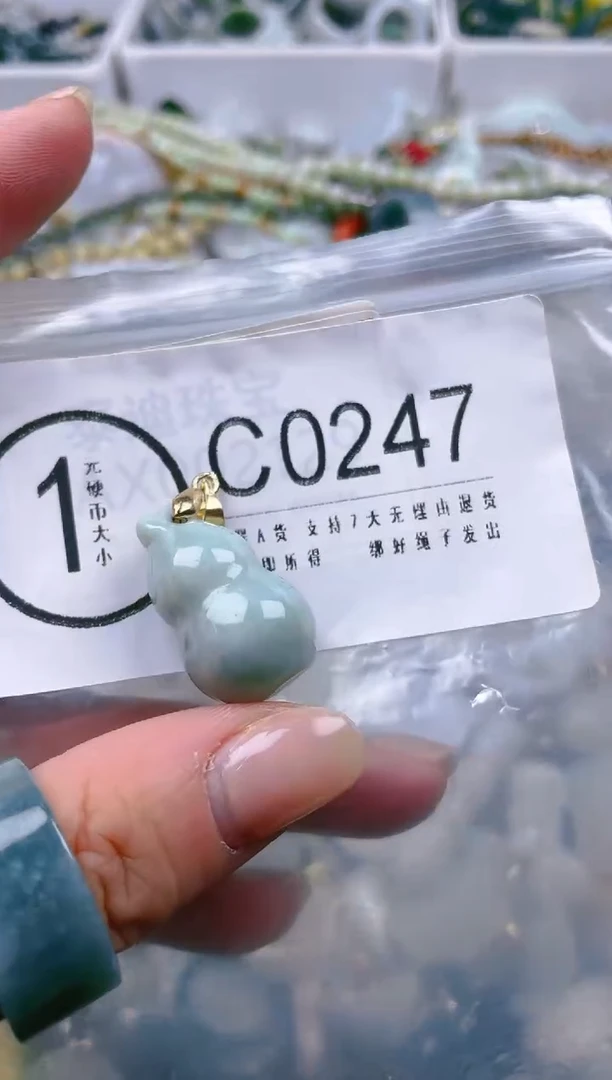 【闪购商品】翡翠颈饰未镶嵌/C/翡翠A货一图一物