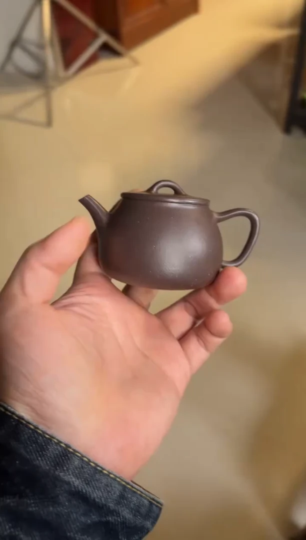 【闪购商品】紫砂茶壶原矿紫泥高石瓢110毫升