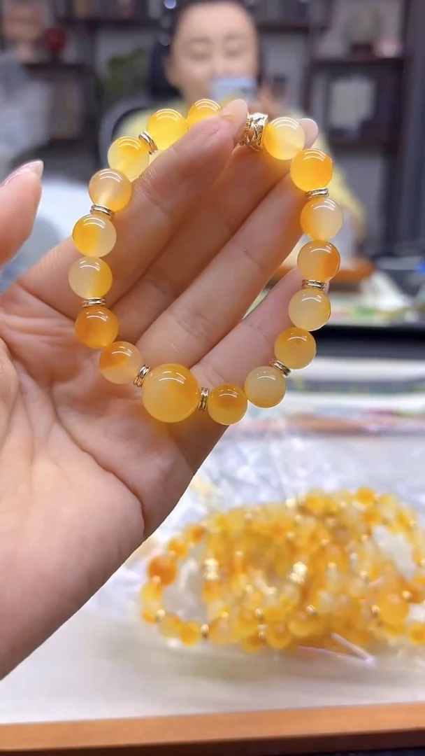 14K金镶嵌手链翡翠DIY款S993