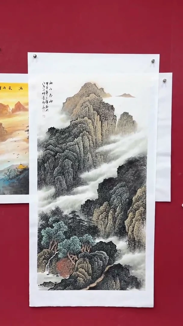 国画国画绘画山水花鸟