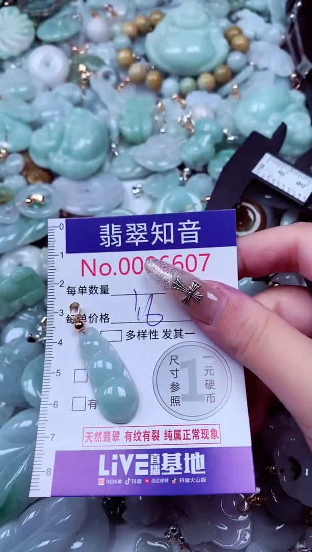 翡翠未镶嵌吊坠(不含链)6607