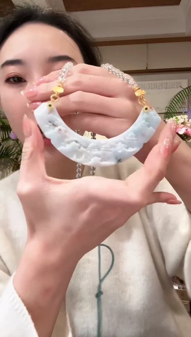 【闪购商品】翡翠颈饰未镶嵌国风