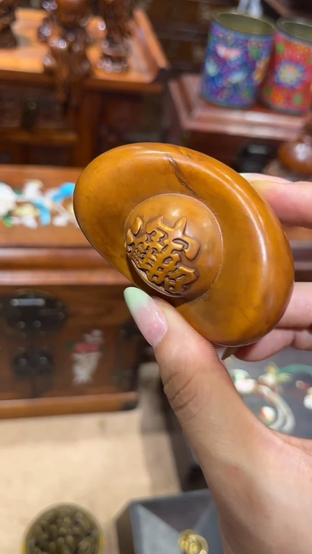 木小叶黄杨手把件