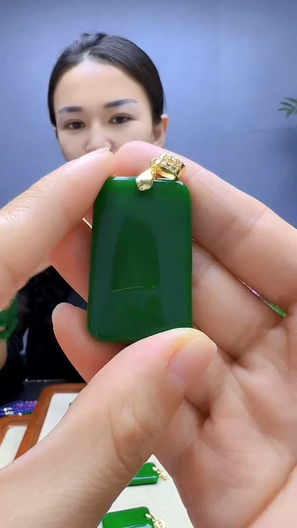 翡翠14K金镶嵌颈饰丹丹diy颈饰
