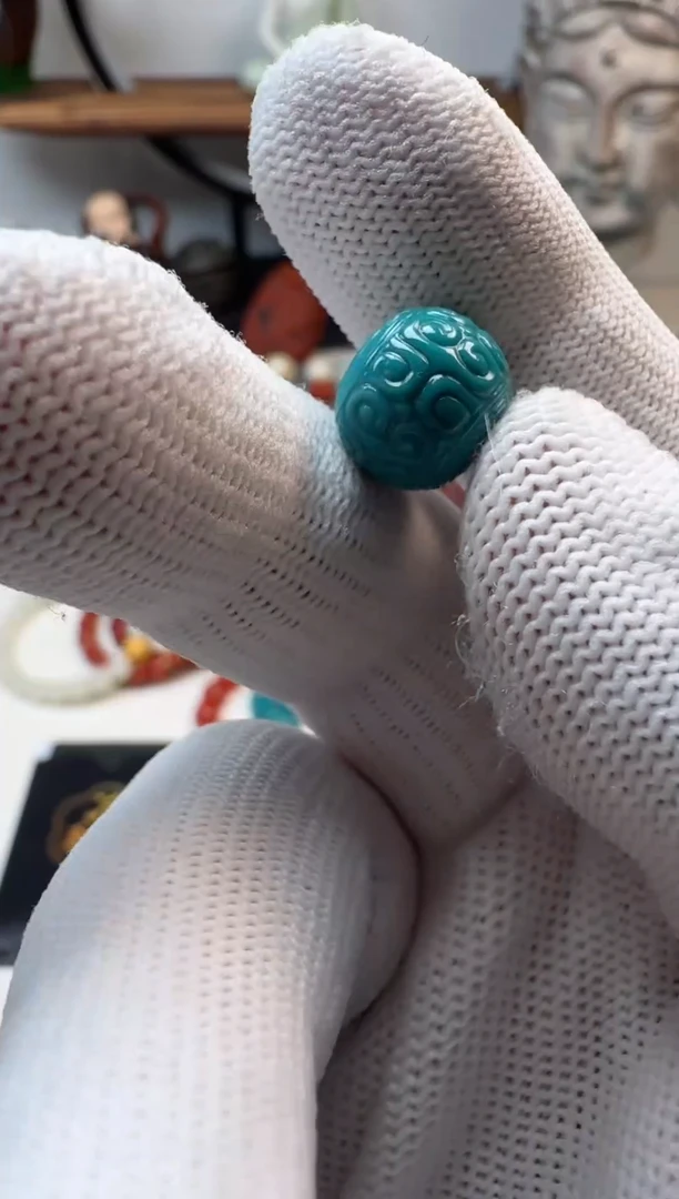 未镶嵌绿松石单珠Z*n绿松石