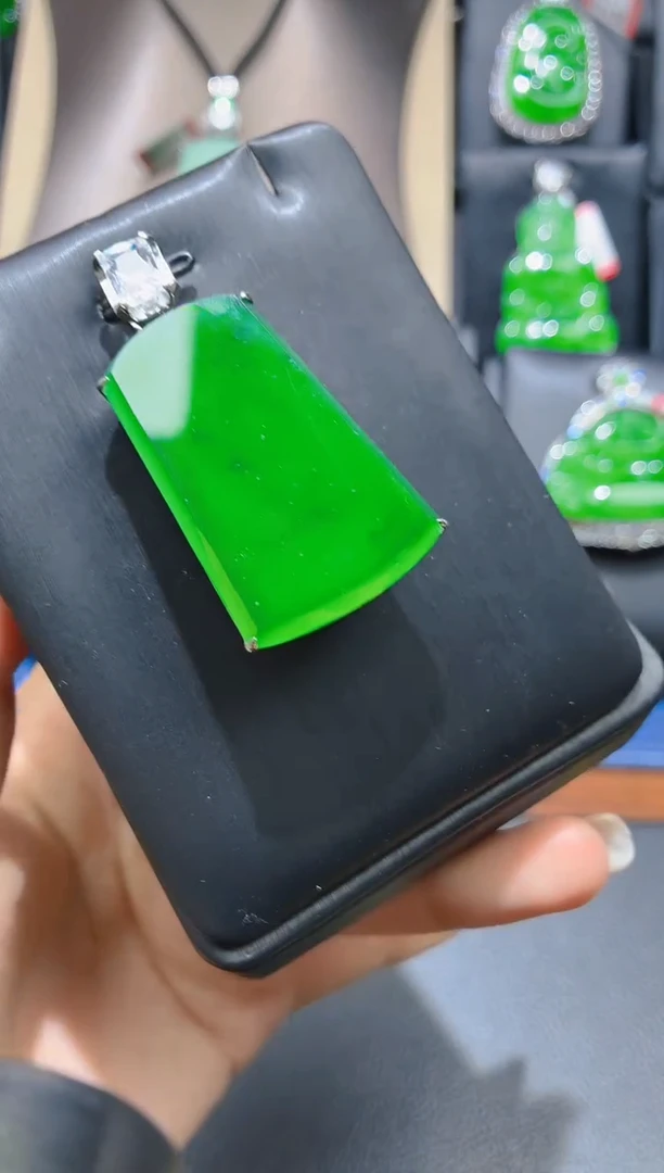 翡翠未镶嵌颈饰天然J05