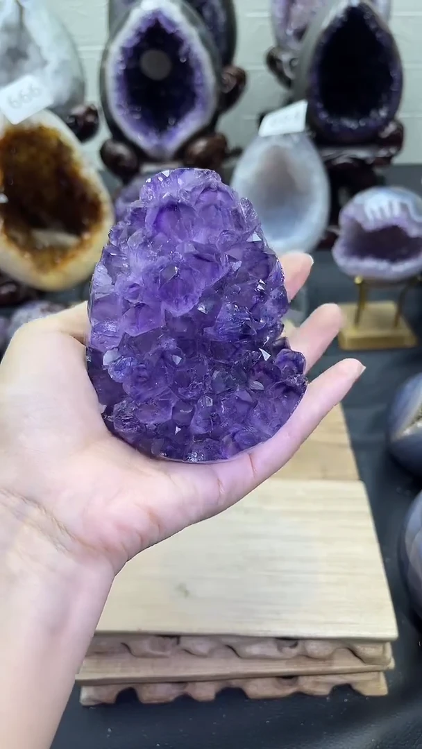 未镶嵌大型摆件（非配饰）紫晶671号龙蛋