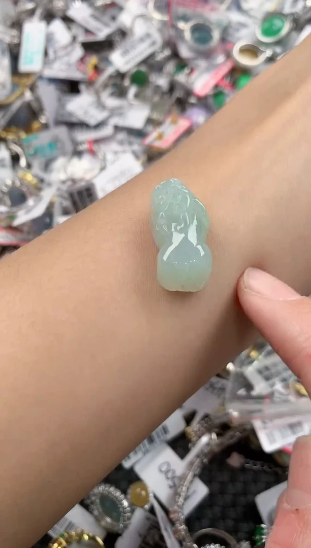 银S925镶嵌戒指翡翠444----0