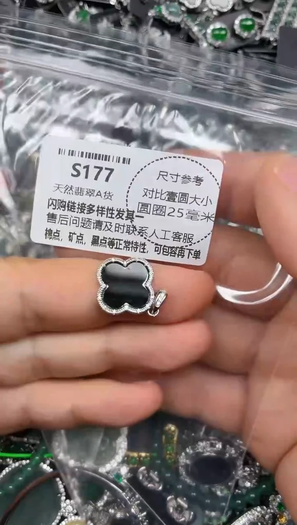 颈饰未镶嵌翡翠S177吊坠