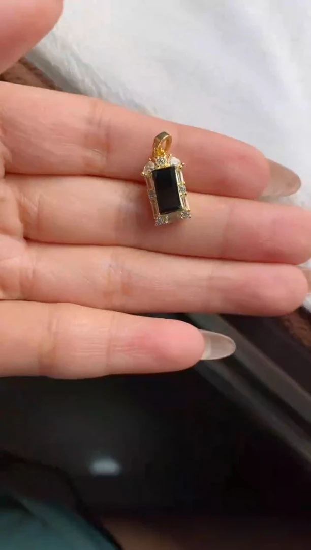 翡翠戒指银S925镶嵌天然·A货翡翠
