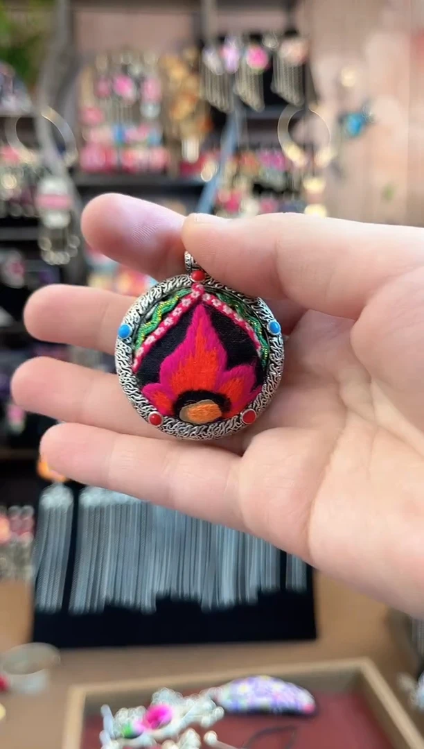 织绣 民族风手工非遗老绣饰品148