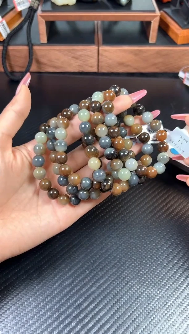 手串未镶嵌和田玉若羌微色差卡10多样性发货拍一发一