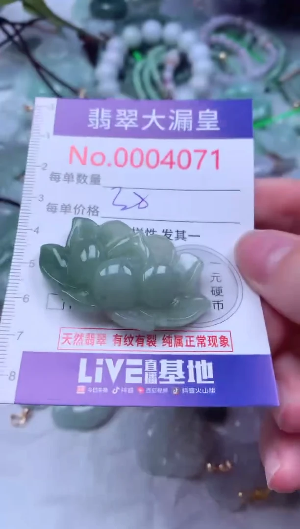 吊坠(不含链)未镶嵌翡翠4071