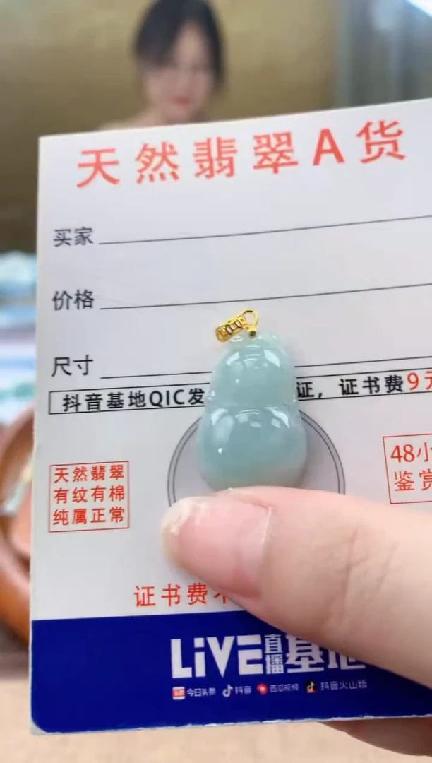 颈饰未镶嵌翡翠天然A货翡翠挂件