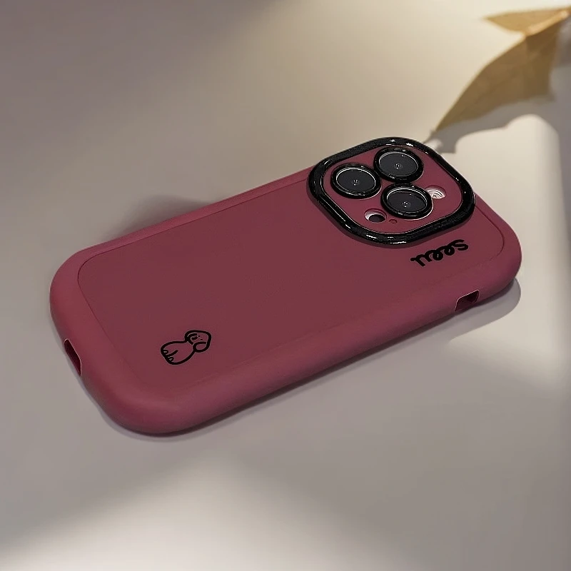 可爱小狗适用型号promax复古pro红色14创意苹果手机手机壳16pro