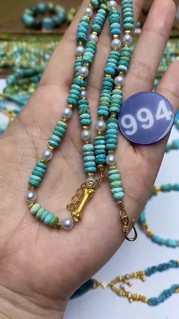 【闪购商品】绿松石项链银S925镶嵌994