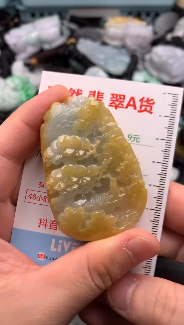 翡翠未镶嵌吊坠(不含链)1