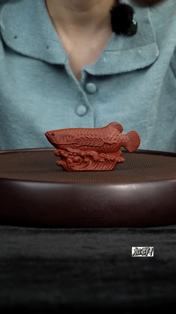 茶壶紫砂紫砂茶宠金龙鱼