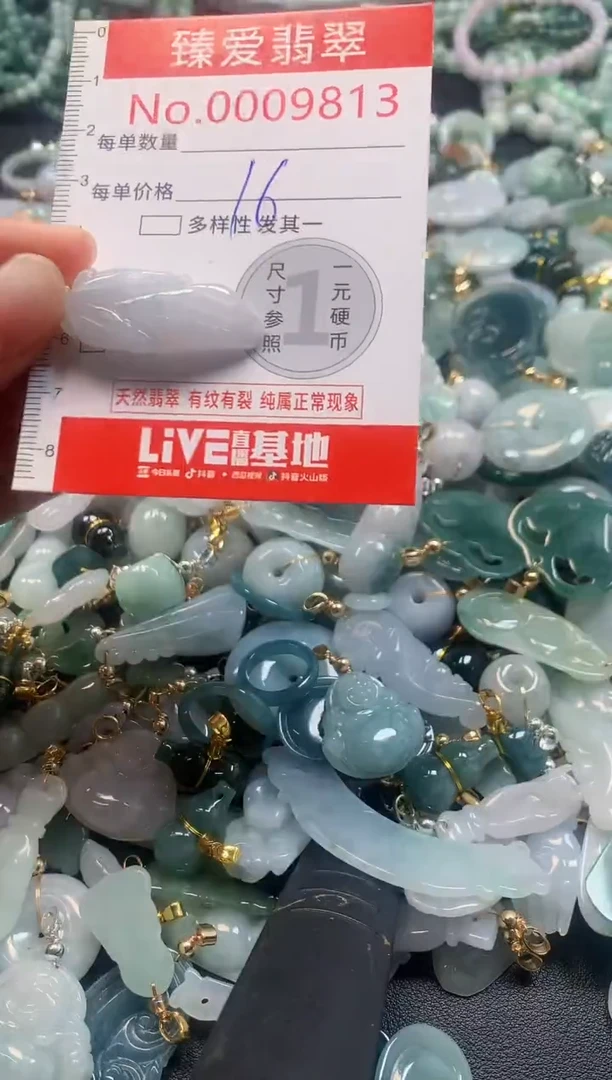 吊坠(不含链)未镶嵌翡翠9813