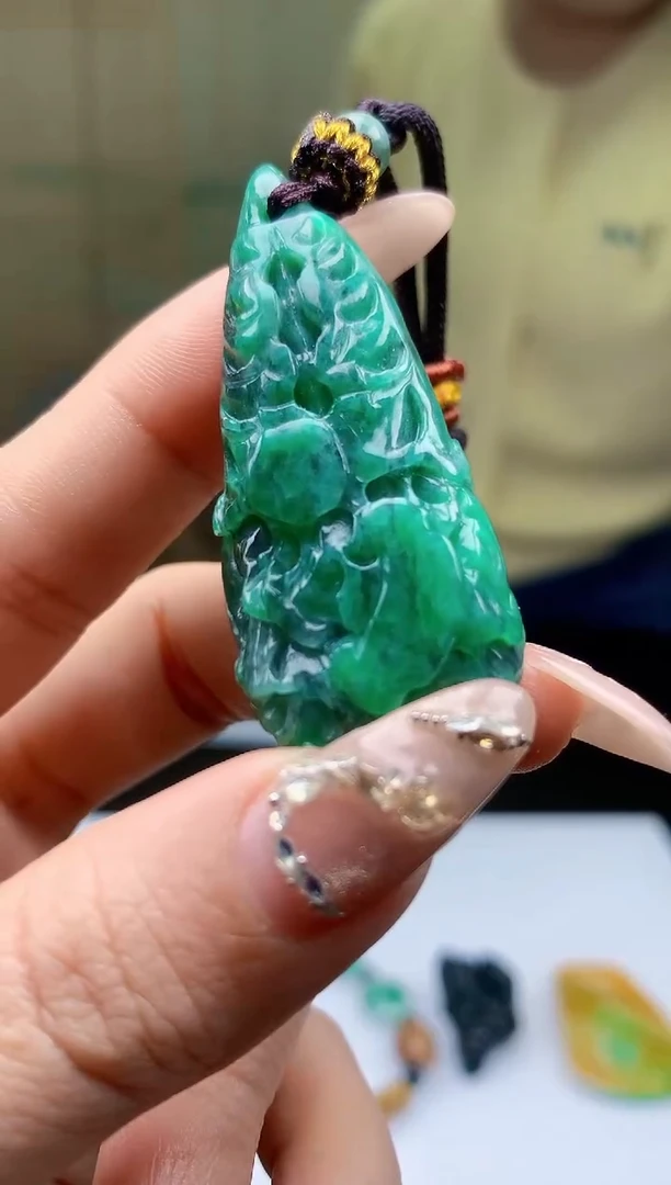 【闪购商品】定制翡翠未镶嵌4902ty-毛货挂件24