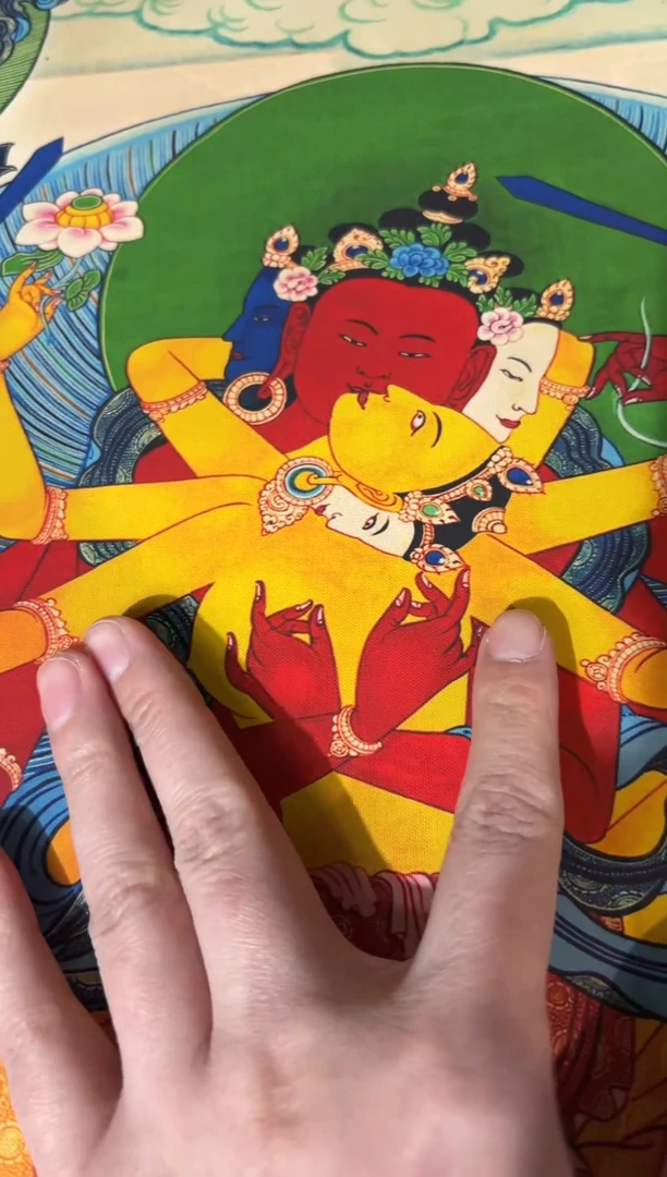 卷轴画龙妹唐卡直播tk16