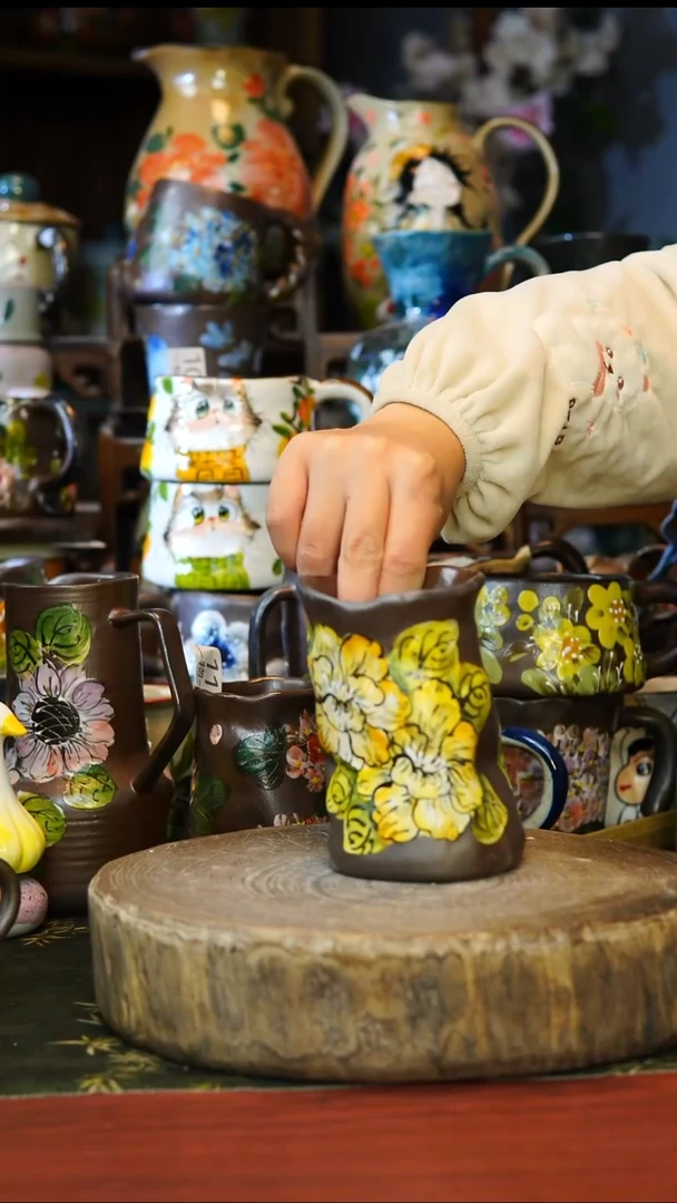 陶瓷117景德镇手工手绘釉下彩