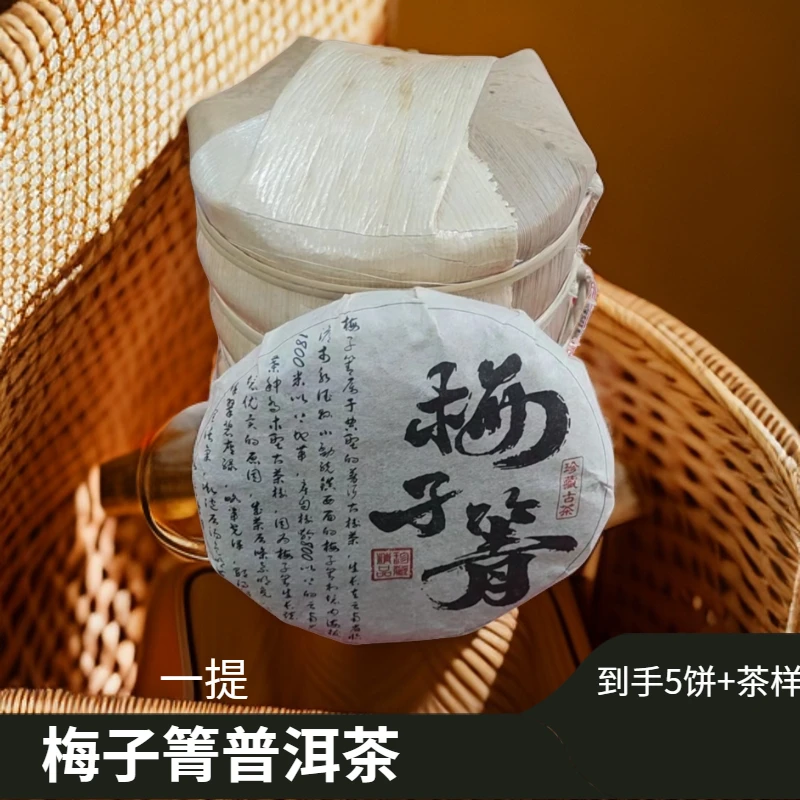 （一休专享）2024年 梅子箐 普洱茶（生茶）紧压茶100g/饼