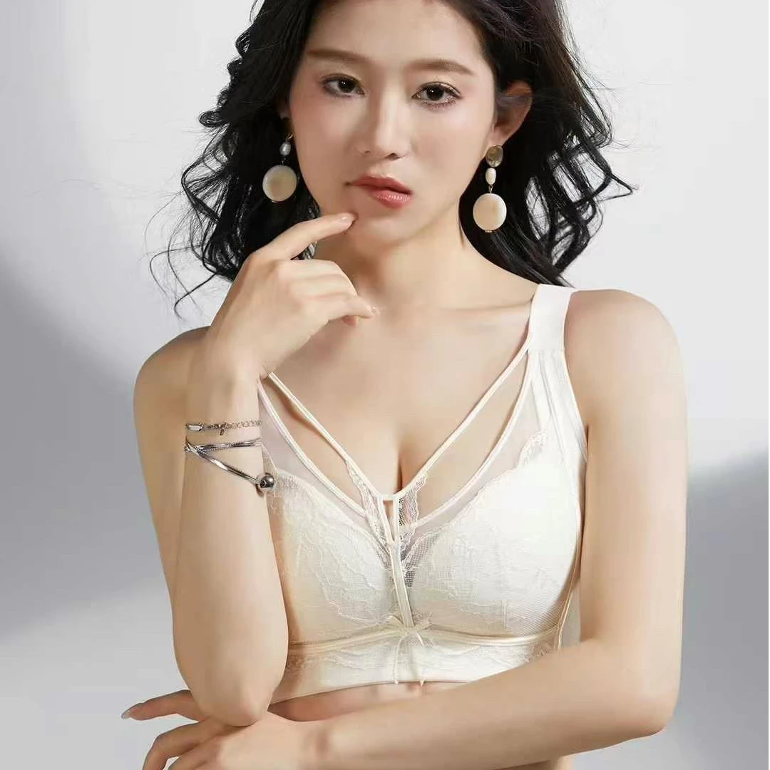 大胸显小CD乳胶杯调整型内衣超薄纸片透气吸湿收副乳文胸罩9809
