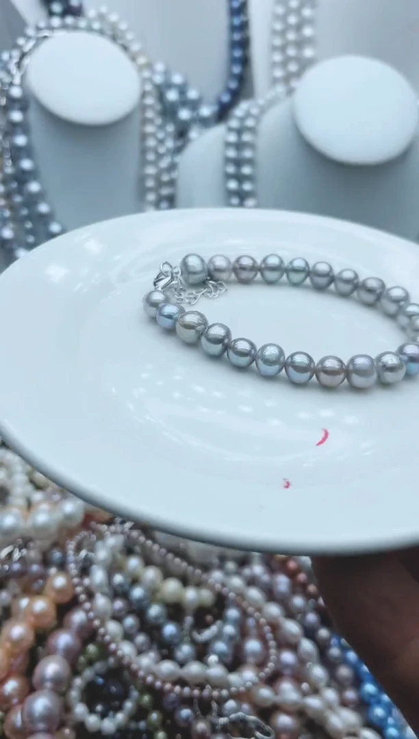 【闪购商品】淡水珍珠颈饰钛钢1