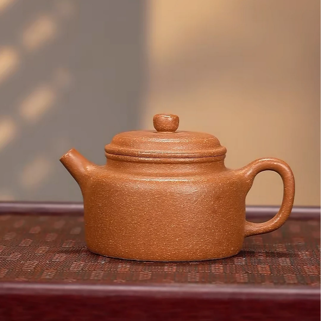 LCM沉香段【德钟220CC】宜兴黄龙山原矿手工紫砂壶