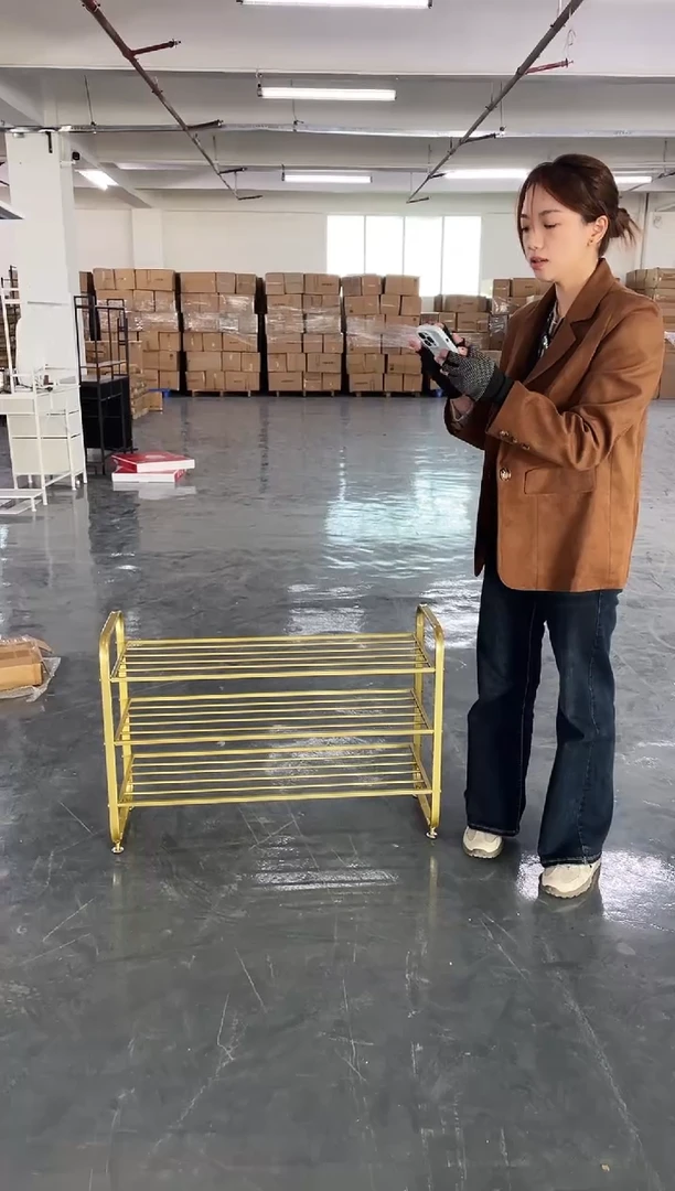 合金三层鞋架（长80宽29高55）