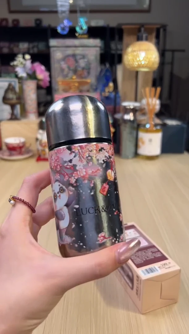 80造闵集 纯钛口袋杯 150mL（熊猫樱花）
