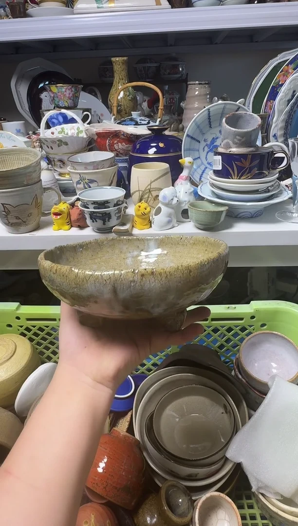 中古瓷器，默认微瑕--漂亮，好看的粗陶