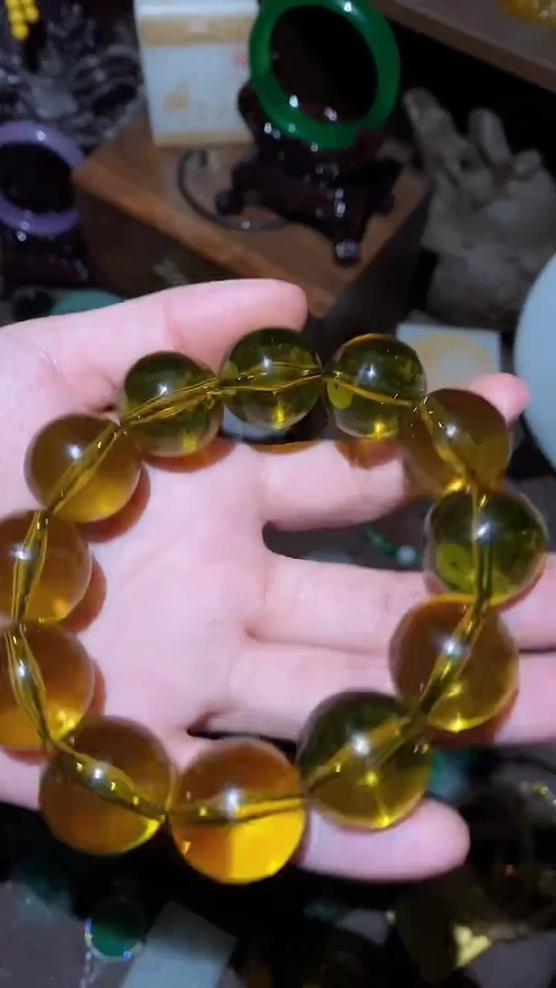 未镶嵌琥珀手串永玉阁精品专属摆件