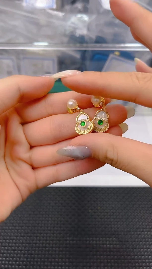 未镶嵌淡水珍珠耳饰ed1256