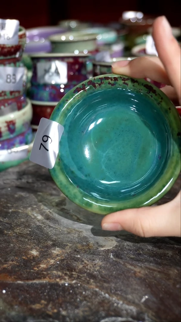 摆件精品窑变钧瓷茶器