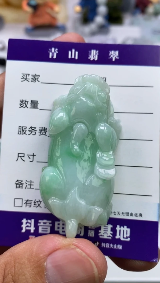 翡翠未镶嵌吊坠(不含链)苍*沧海如意貔貅