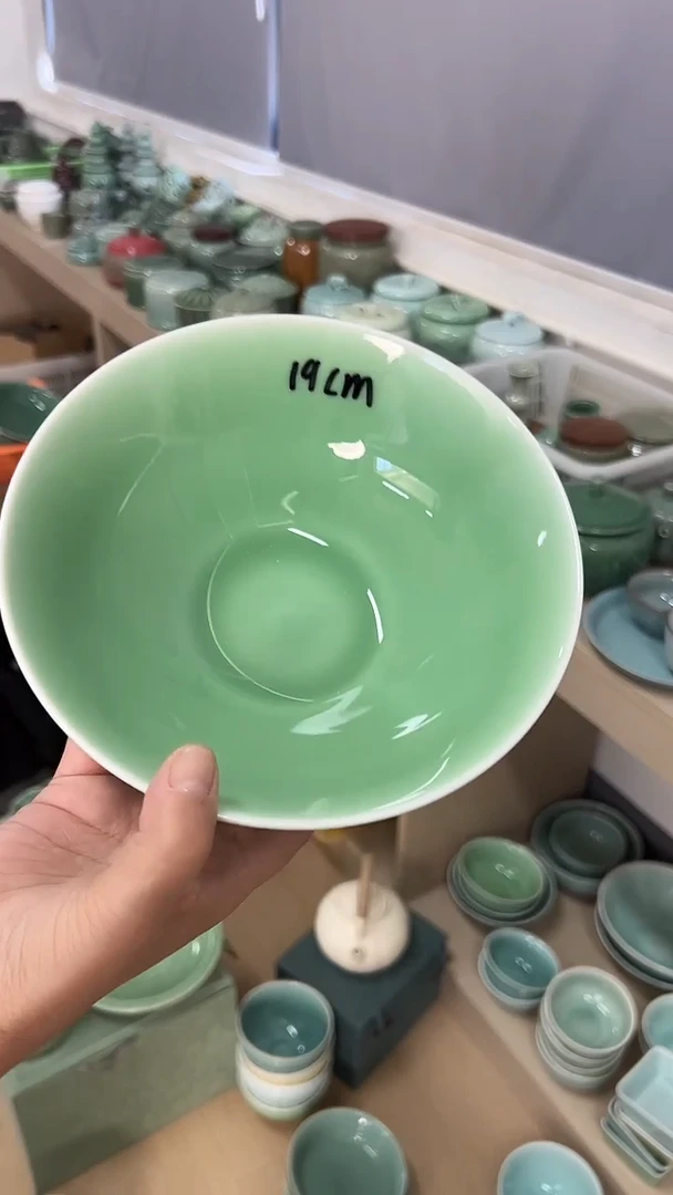 龙泉云间青瓷小米茶器