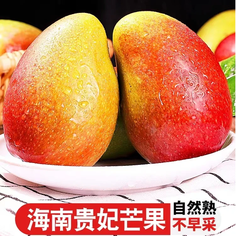 海南贵妃芒果香甜多汁核小肉嫩热带水果自然熟