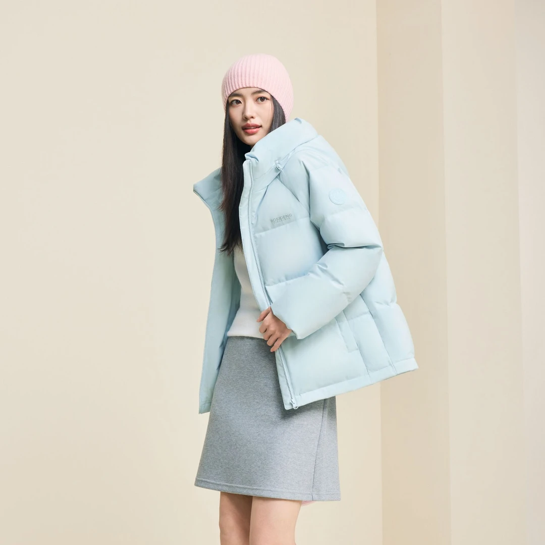 波司登90绒25年新款秋冬季短款修身显瘦百搭简约羽绒服外套女款