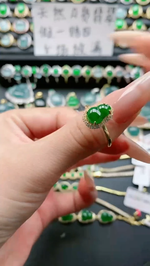 【闪购商品】翡翠戒指银S925镶嵌1111111