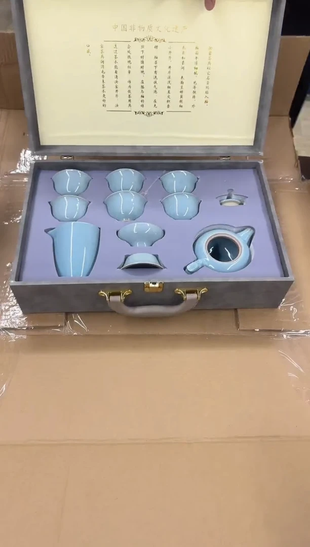 瓷片小强茶具套装