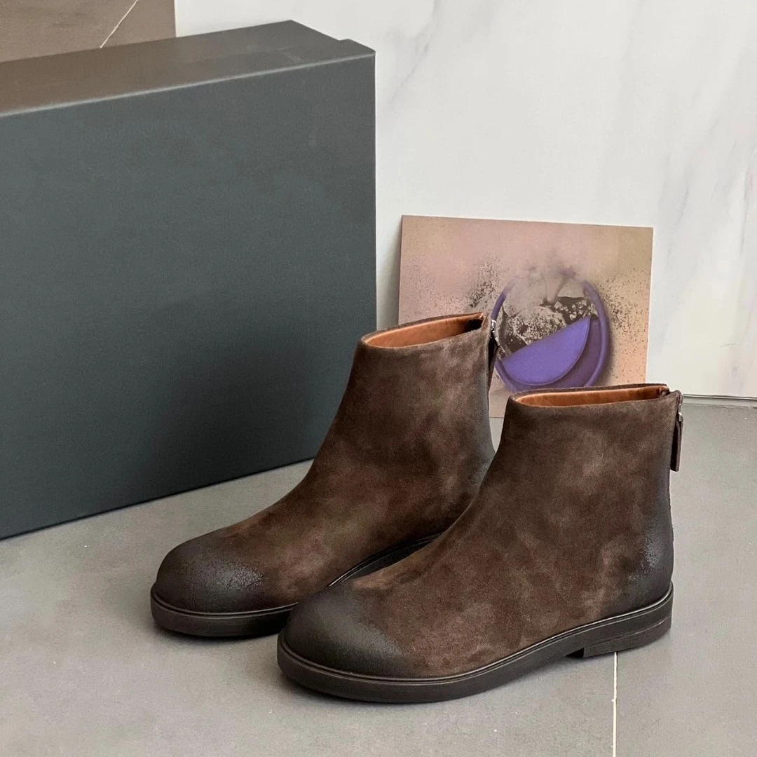 GershonBram“虞美人”系列舒适百搭女士做旧女靴