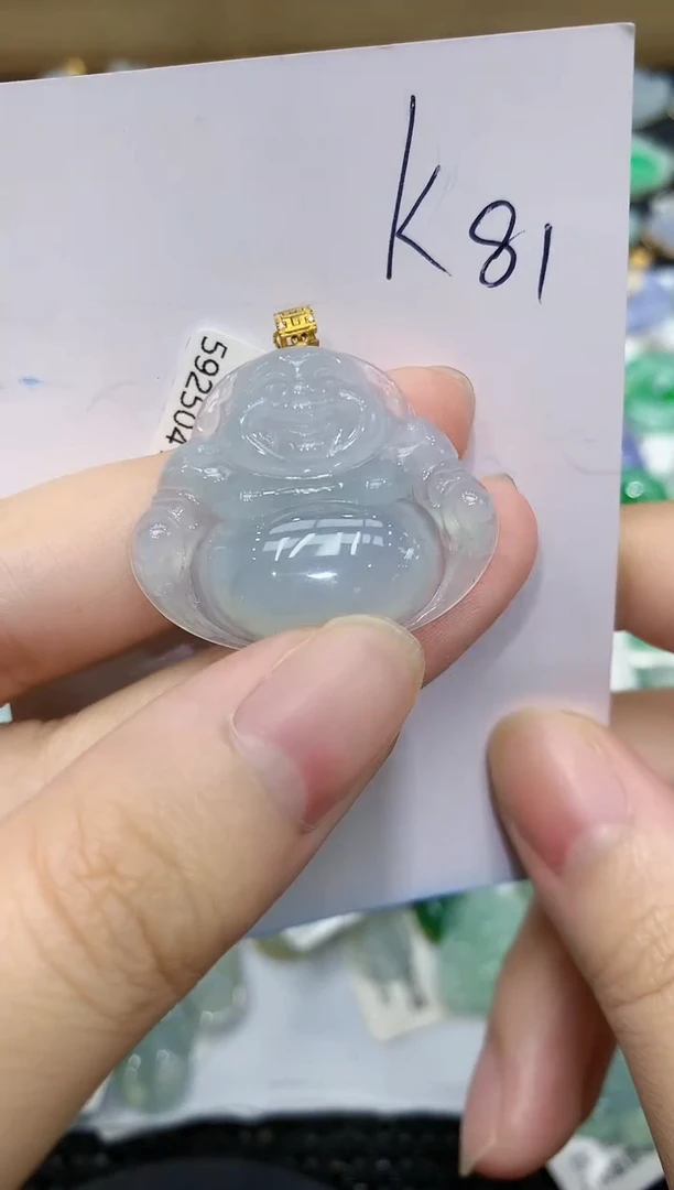 翡翠18K金镶嵌颈饰111111111