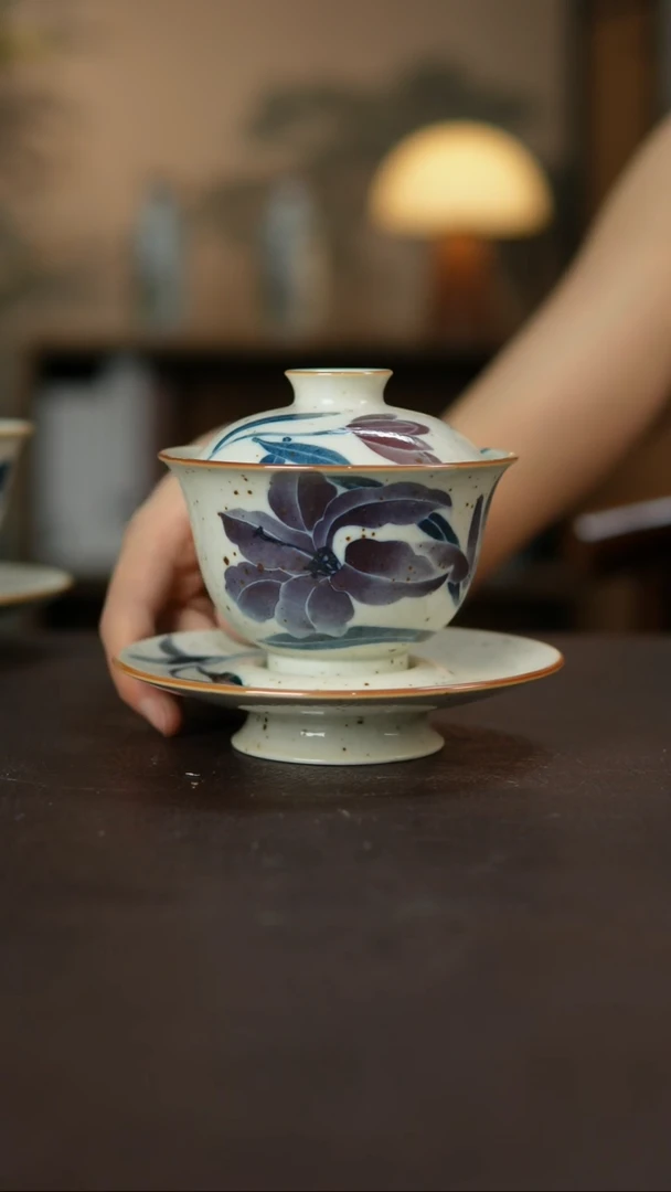 杯景德柴烧手作微瑕