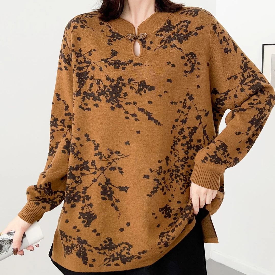 【特价清货】201—262号2025春秋新款宽松大码洋气针织毛衣女